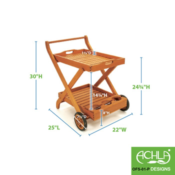 Achla OFS-01-P Serving Cart