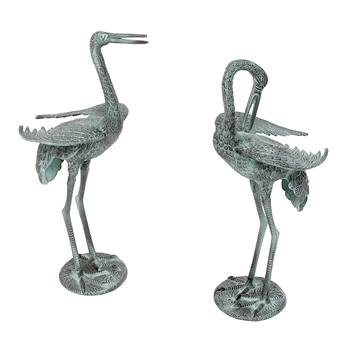 Achla PC-01 Preening Crane Pair