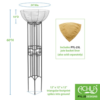 Achla PYL-25 Square-on-Squares Pylon