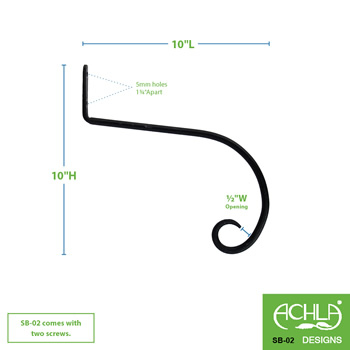 Achla SB-02-2 10 Inch Downturned Hanger