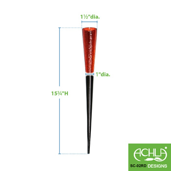 Achla SC-02RD Red Votive Sparkle Cone