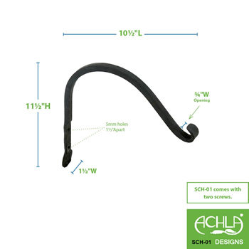 Achla SCH-01-2 10 Inch Arc Bracket