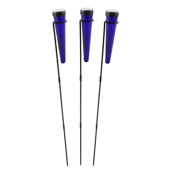 Achla SL-SC01DB-S Dark Blue Solar Sparkle Cone With Stake