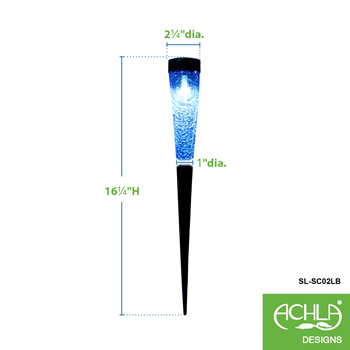 Achla SL-SC02LB Light Blue Solar Sparkle Cone