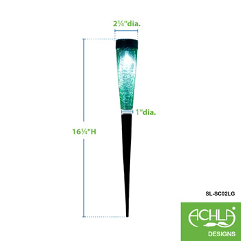 Achla SL-SC02LG Light Green Solar Sparkle Cone