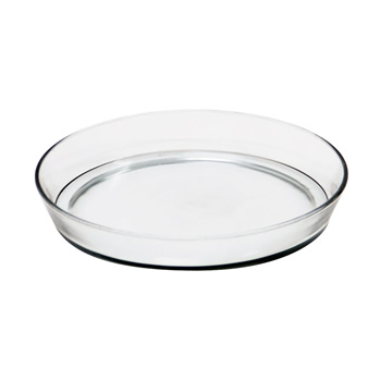 Achla TRY-02 10 1/2 Inch Round Glass Tray