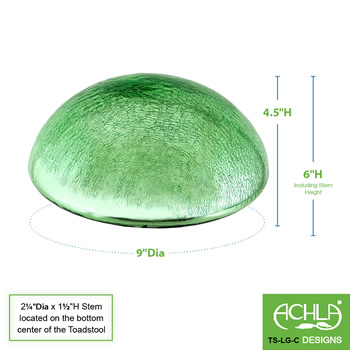 Achla TS-LG-C Light Green Toadstool