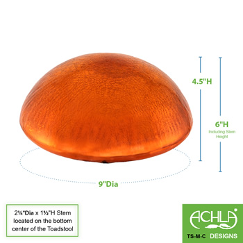 Achla TS-M-C Mandarin Toadstool