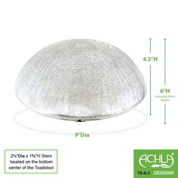 Achla TS-S-C Silver Toadstool