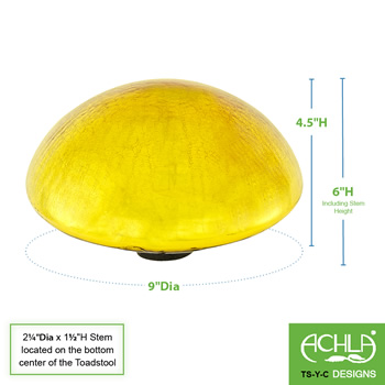 Achla TS-Y-C Yellow Toadstool