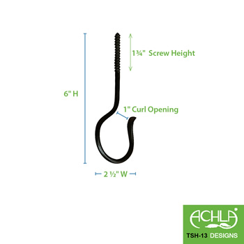 Achla TSH-13-3 5 Inch Ceiling Hook