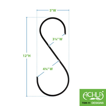 Achla TSW-11-2 12 Inch S-Hanger Hook