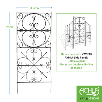 Achla VFT-22 Aldrich Trellis