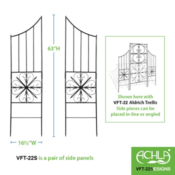 Achla VFT-22S Side Panels for Aldrich Trellis