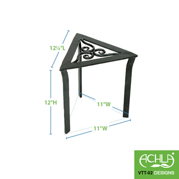 Achla VTT-02 Triangular Trivet Plant Stand