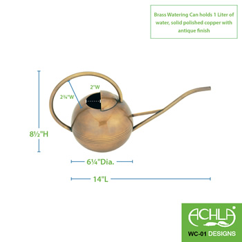 Achla WC-01 Brass Watering Can