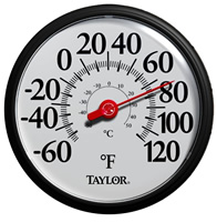 Taylor 5327 Indoor & Outdoor Wall Thermometer, 9 x 2-1/2 – Toolbox Supply