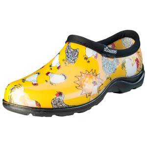 Yellow Chicken Garden Clogs