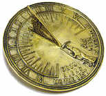 Solid Brass Sundial