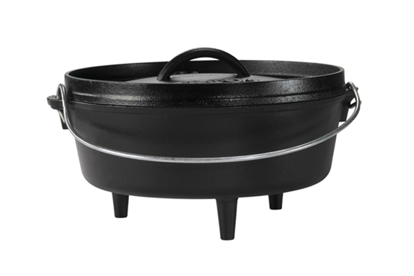 Lodge 10 Quart Cast Iron Camp Dutch Oven