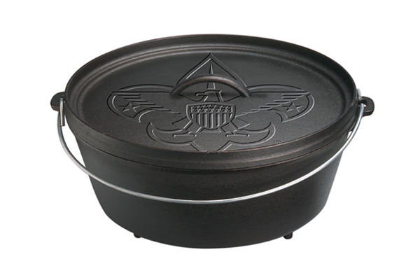 Lodge 6 Quart Cast Iron Boy Scout Camp Dutch Oven