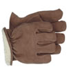 Boss Pile Lined Split Leather Gloves 