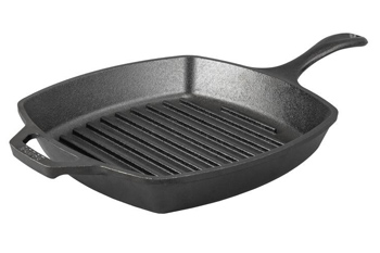 Lodge 10.5 Inch Square Cast Iron Grill Pan