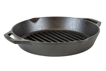 Lodge 12 Inch Dual Handle Cast Iron Grill Pan