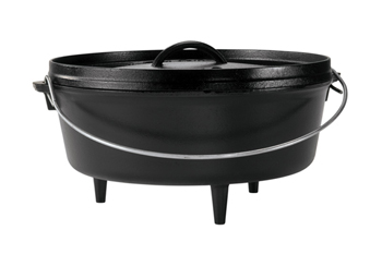 Lodge 6 Quart Cast Iron Camp Dutch Oven