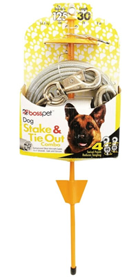 Boss Pet PDQ Q5730DOM99 Tie-Out-Dome Stake Combo