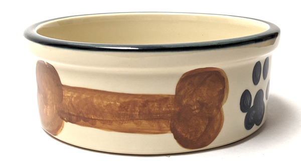 Ohio Stoneware Dog Bowl