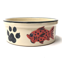 Hand Painted Cat Bowl