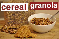 Granola and Cereal